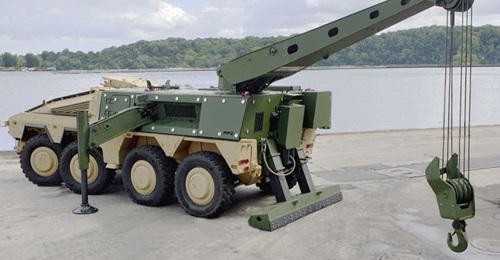 The recovery module developed by FFG for the Boxer.