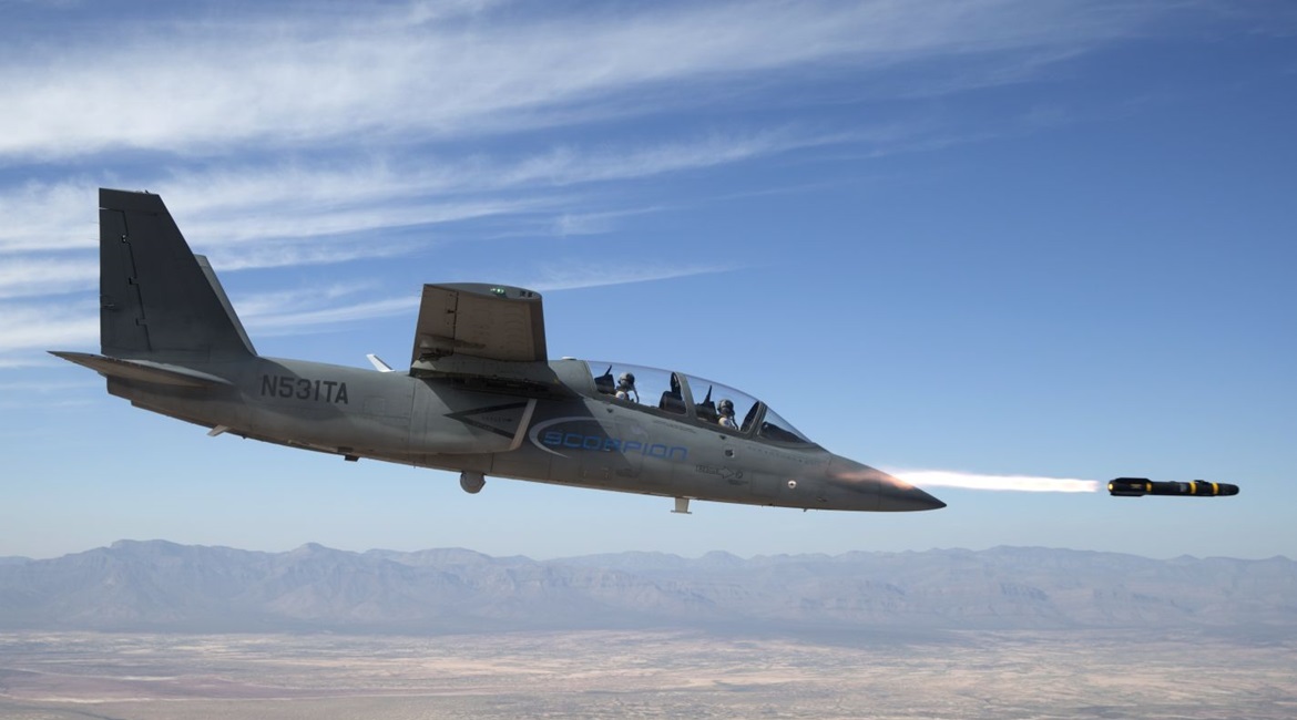 Textron Aviation Defense has demonstrated its Synturian control and collaboration technology with its Scorpion ISR aircraft.