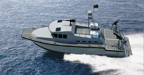 An artist's illustration of the X12 high-speed patrol boat.