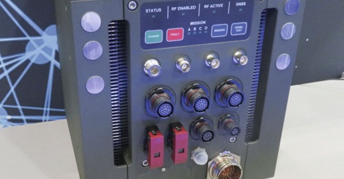 L3Harris TRL Technology's CORVUS Configurable CEMA System (CCS) as displayed at DSEI 2019.