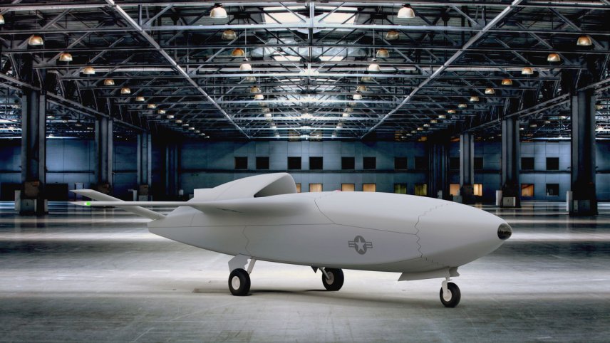 The US Air Force expects to use a Skyborg low-cost unmanned combat aerial vehicle (UCAV) in December as part of its first Advanced Battle Management System (ABMS) demo. (Air Force Research Lab)