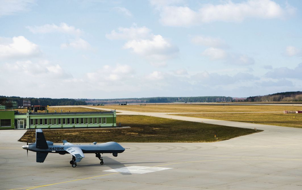 USAF MQ-9 Reaper MALE UAVs will be based at Łask having previously operated from Mirosławiec AB. (USAF)