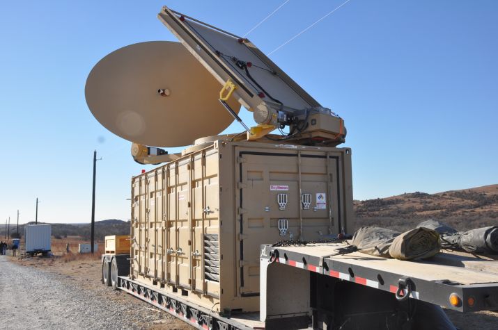 Raytheon's Phaser high-powered microwave device has been demonstrated to take down group 1 and 2 unmanned aerial vehicles (UAVs). (Raytheon)