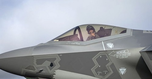 One of six Italian Air Force F-35s that deployed to Iceland on 26 September, where they will perform the type's first NATO air surveillance and air policing mission