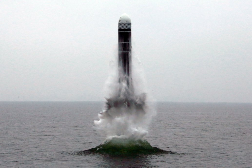 North Korea launched a new type of SLBM on 2 October – called the Pukguksong-3 – from waters off its eastern coast. (KCNA)