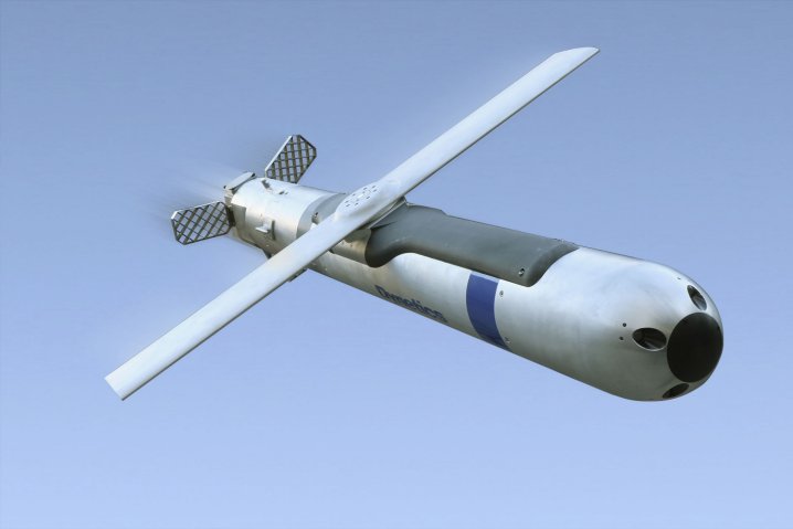 ARSOAC, in association with USSOCOM, conducted successful release trials of the Dynetics baseline and Block I variant GBU-69/B Small Glide Munitions from an ARSOAC MQ-1C ER Gray Eagle unmanned aircraft system at China Lake in August. (Dynetics)