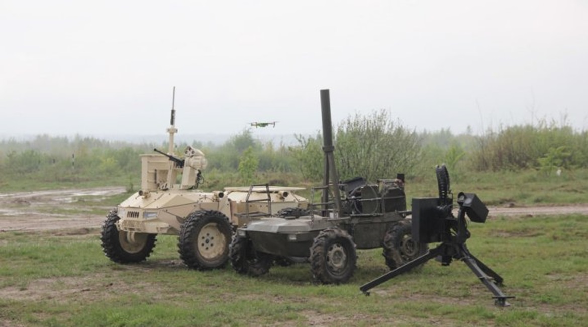 Roboneers displayed its new Camel (right) and upgraded Ironclad (left) UGVs at the Arms and Security defence exhibition on 8-11 October.