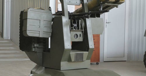 Infocom unveiled its new Scorpion UGV at Arms and Security 2019.
