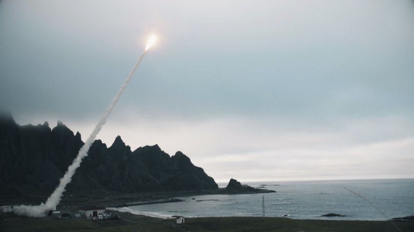 Saab, together with Boeing, conducted a long-range test firing of the Ground-Launched Small Diameter Bomb at the Andøya Test Center in Andenes, Norway, on 26 September. (Saab/Boeing)