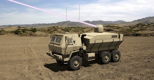 Artist's impression of the Dynetics team's HEL TVD solution.