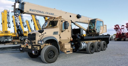 The Mack Defense ATC-40T Crane.