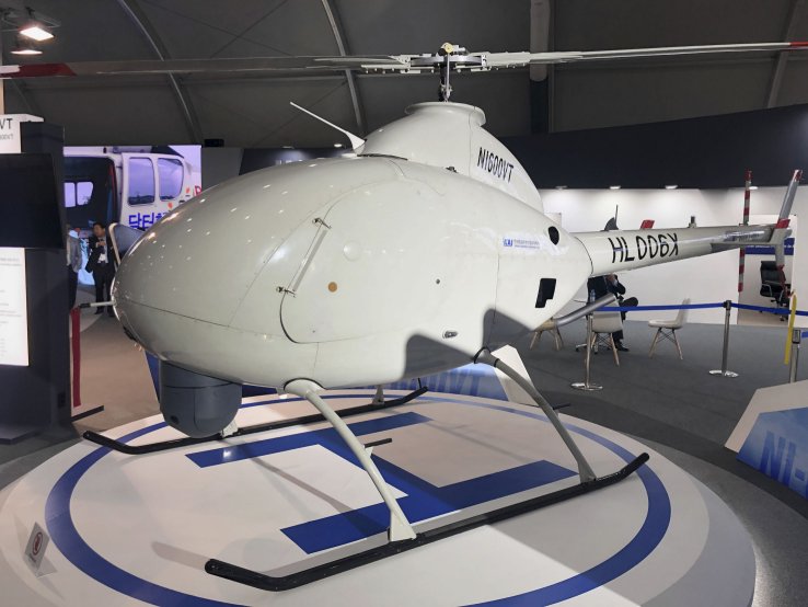 KAI is aiming to position new products – such as its NI600VT unmanned helicopter (pictured) – in target export countries, particularly in emerging markets, over the coming few years. (IHS Markit/Jon Grevatt)