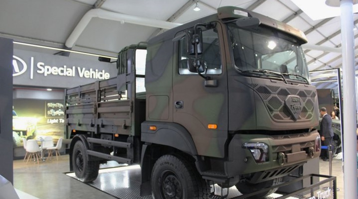Kia Motors displayed its new 2.5 tonne, 4×4 cargo truck at the ADEX 2019 exhibition.
