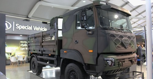 Kia Motors displayed its new 2.5 tonne, 4×4 cargo truck at the ADEX 2019 exhibition.