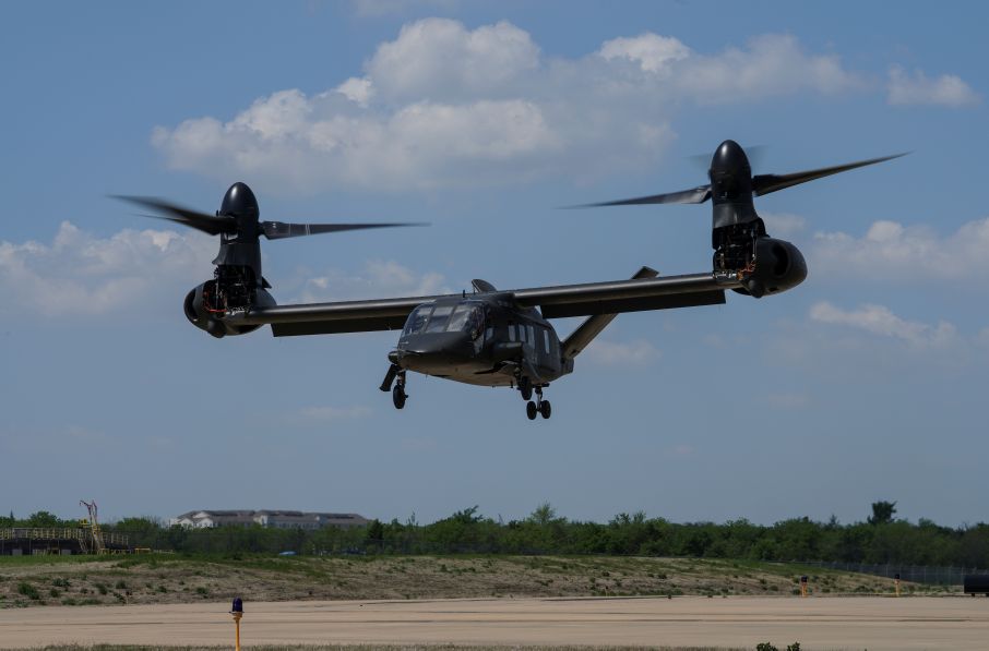 Bell is planning an external-load demo with the V-280 that will place an operationally relevant load underneath the aircraft to demonstrate capability for the US Army's Future Long Range Assault Aircraft (FLRAA) procurement. (Bell)