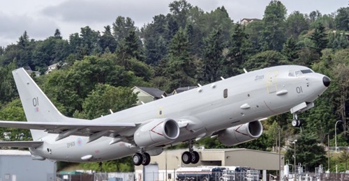 Seen departing on its maiden flight in July, the first of nine Poseidon MRA1 aircraft for the UK was handed over on 29 October.