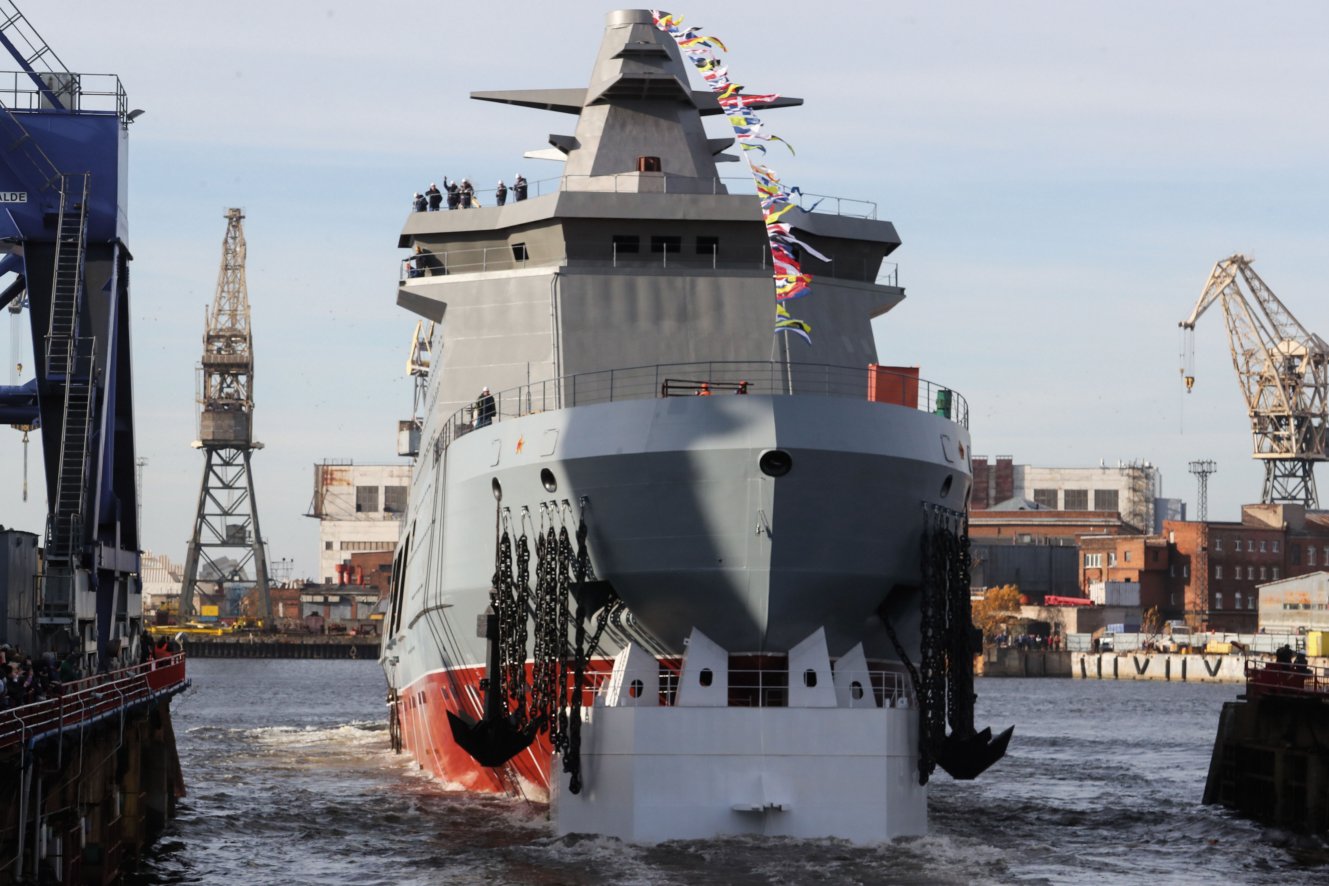 Russia Launches Project 23550 Ivan Papanin Ice class Patrol Ship Russia Launches Project 23550 Ivan Papanin Ice class Patrol Ship