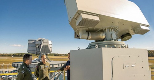 The AN/SPN-50(V)1 Shipboard Air Traffic Radar under test at the Naval Air Warfare Center Aircraft Division Webster Outlying Field.