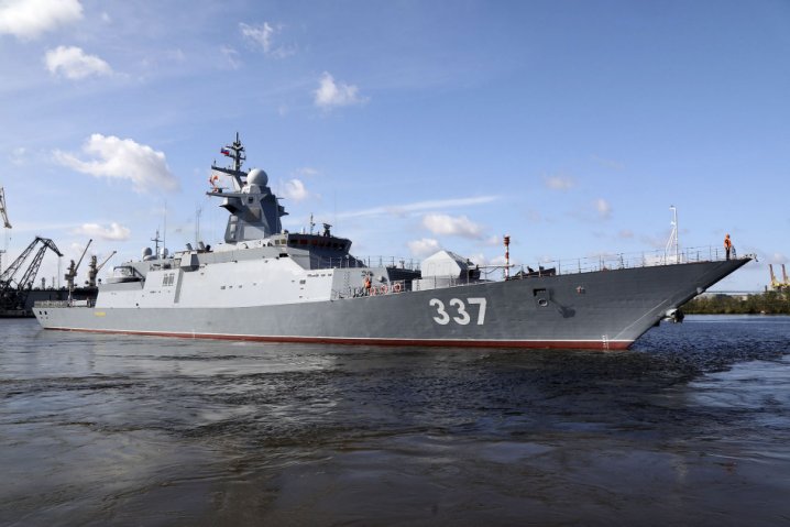 
        The Project 20385 guided missile corvette
        Gremyashchiy
        will join Russia’s Pacific Fleet.
       (Nikolai Novichkov)
