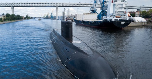 The first Project 636.3 submarine, 
        
         was laid on 28 July 2017 and launched on 28 March 2019.
