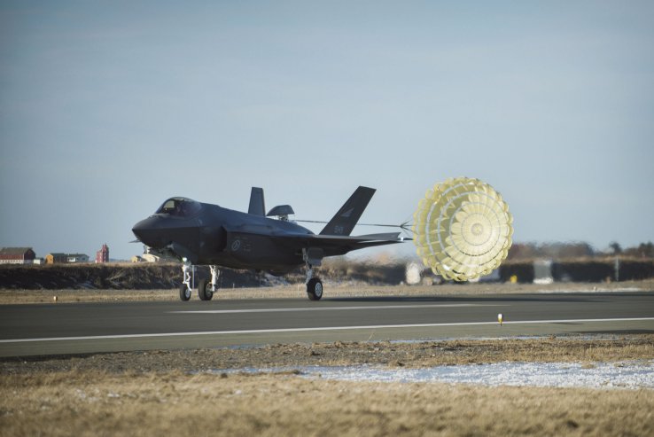A Norwegian F-35A in an undated photo. On 6 November Norway declared IOC for its F-35A fleet. (Norwegian Armed Forces )