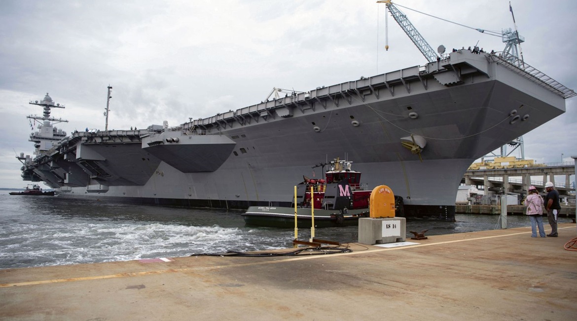 Aircraft carrier USS 
        
         got underway October 25.