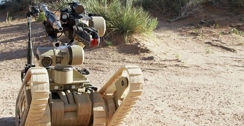 A Kobra UGV being put through its paces at Fort Bliss, New Mexico/Texas. Up to 350 Kobras will be produced to fulfil the US Army's CRS-H requirement.