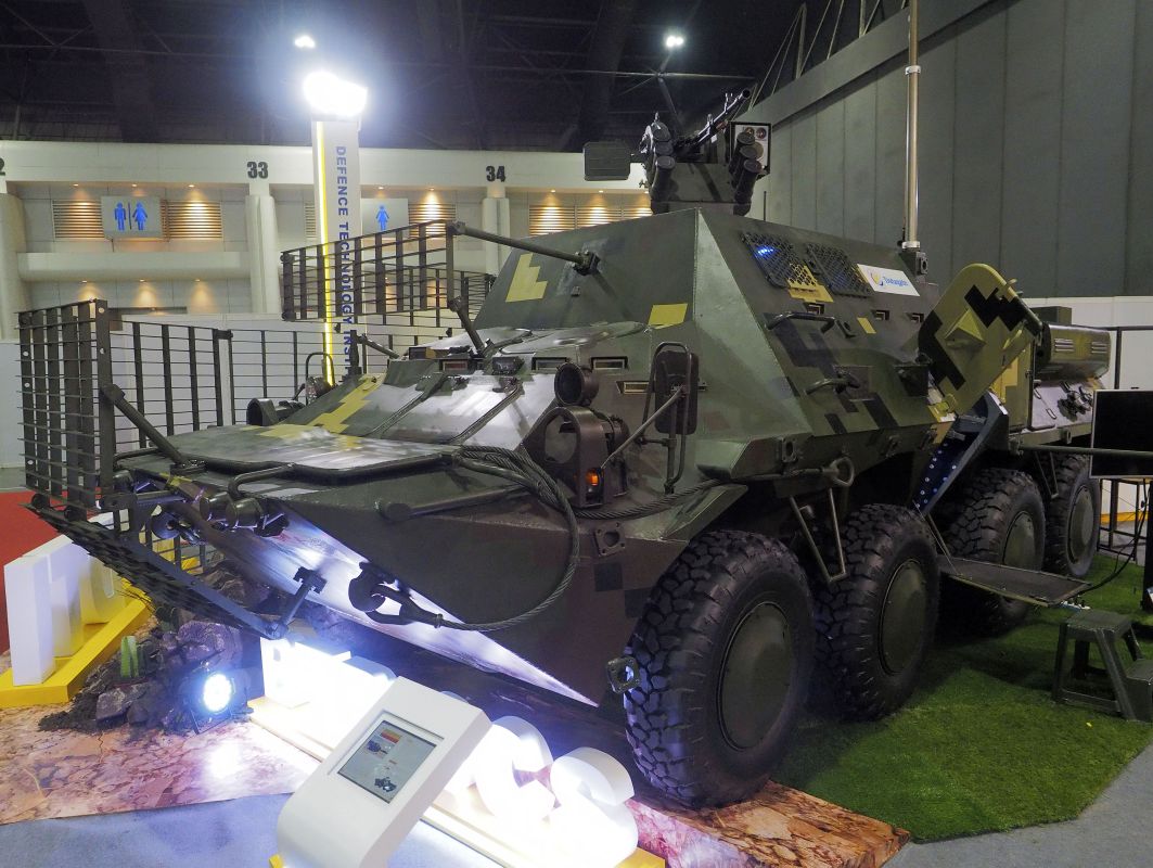 Thailand’s Defence Technology Institute (DTI) has unveiled at the Defense and Security 2019 show in Bangkok the BTR-3CS (pictured), a command version of the BTR-3 armoured fighting vehicle. (IHS Markit/Kelvin Wong)