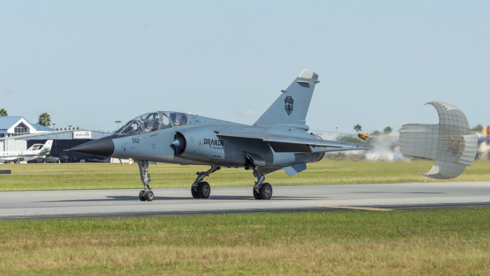 Draken International's regenerated Dassault Mirage F1 aircraft will start adversary air services for the US Air Force in 2020. (Draken International)