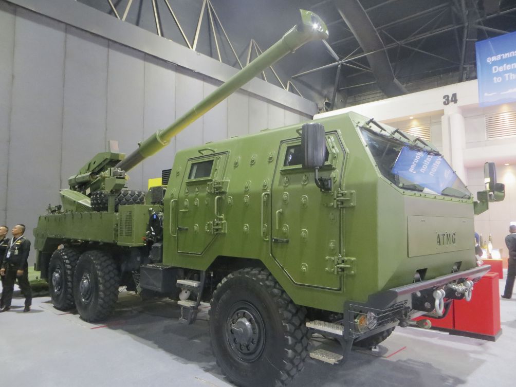 The Royal Thai Army’s Weapon Production Centre is increasing momentum of its production of the Autonomous Truck-Mounted Gun (pictured) in partnership with Israel’s Elbit Systems. (Jon Grevatt/IHS Markit)