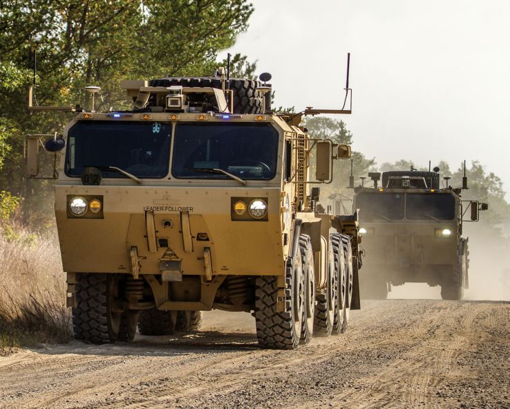 Oshkosh Defense is providing its By-Wire Active Safety Kit, a component of TerraMax - for the US Army's Expedient Leader Follower (ExLF) programme. (Oshkosh Defense)