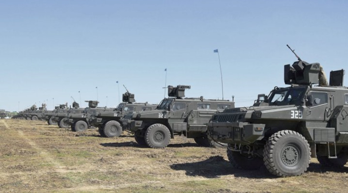 Kazakhstan has taken delivery of another batch of Arlan MRAP vehicles, seen here in 2018.