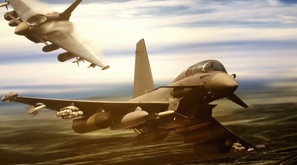 A concept of the Eurofighter ECR platform. Airbus is pressing the German government to expedite its Tornado replacement requirement, for which it plans to offer the aircraft.