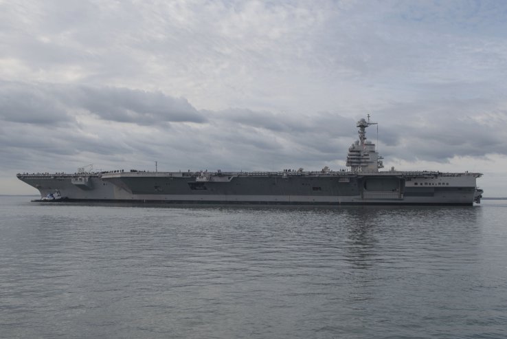 
        US Navy leadership now says more land-based prototypes should have been built for the aircraft carrier USS 
        Gerald R. Ford
         (CVN 78).
       (US Navy)
