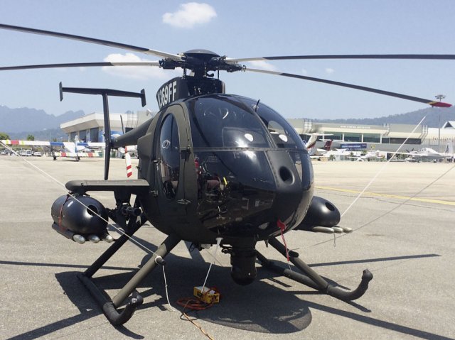 The MD 530G (pictured) that was launched in early 2014 has now been improved with the announcement of a Block II variant developed in partnership with Elbit Systems. (MD Helicopters)