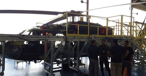 This Colombian Army Sikorsky UH-60L Black Hawk helicopter is the first outside the US to be rebuilt to flight-worthy status with an airframe imported from Sikorsky's Connecticut facility.