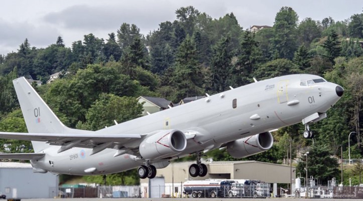 Seen taking off for its maiden flight in July, the first of nine Poseidon MRA1 aircraft for the UK was handed over on 29 October.