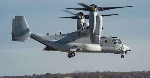 Boeing test pilots conduct the maiden flight of the first V-22 Osprey under the Common Configuration - Readiness and Modernization (CC-RAM) programme, the company announced on 10 December 2019. Initial test points were completed for functional checkout...