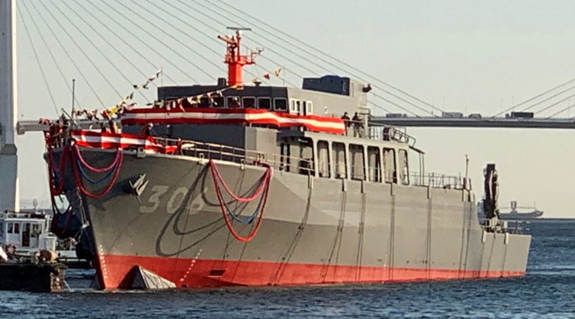 JMU Corporation launched 
        
         the third Awaji-class MCMV on order for the JMSDF, on 12 December.