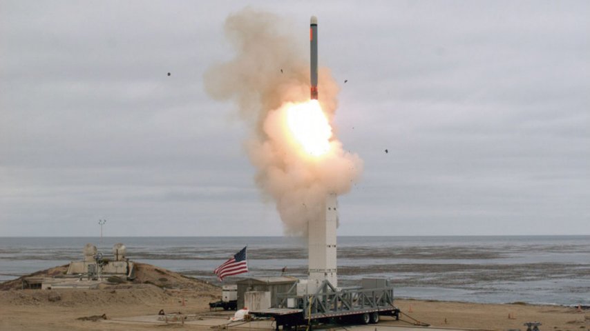 On 18 August, the Pentagon launched a Tomahawk missile from a Mark 41 Vertical Launching System.  (US DoD)