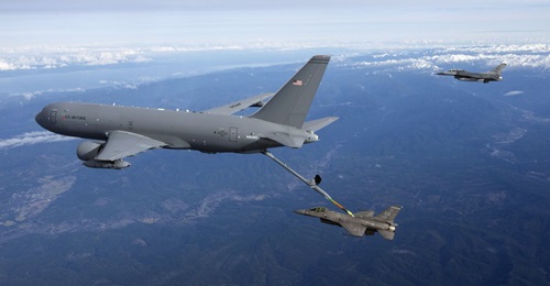 All future KC-46A deliveries to the US Air Force will have the modified cargo locks. The original locking mechanisms, which have a rotating feature that locks them into place, were becoming slightly unrotated during flight without user input.