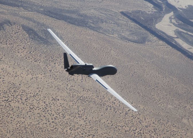 The RoKAF received on 23 December the first of four Global Hawk UAVs it ordered in 2014 to satisfy its HALE intelligence and surveillance requirements. (Northrop Grumman)