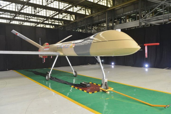 Indonesia's PTDI unveiled its Elang Hitam (Black Eagle) strike-capable MALE UAV on 30 December. (PTDI)