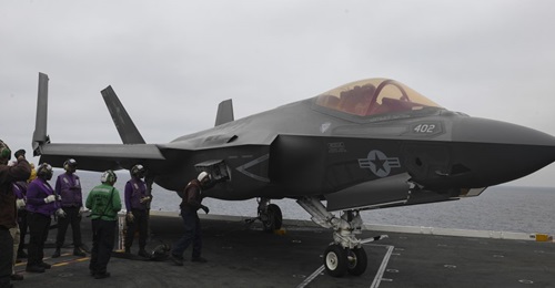 The CBO said in a new report that the USN could save about USD17 billion over the first 448 aircraft if it buys F-35Cs (pictured) to replace its Super Hornets instead of developing a new fighter.