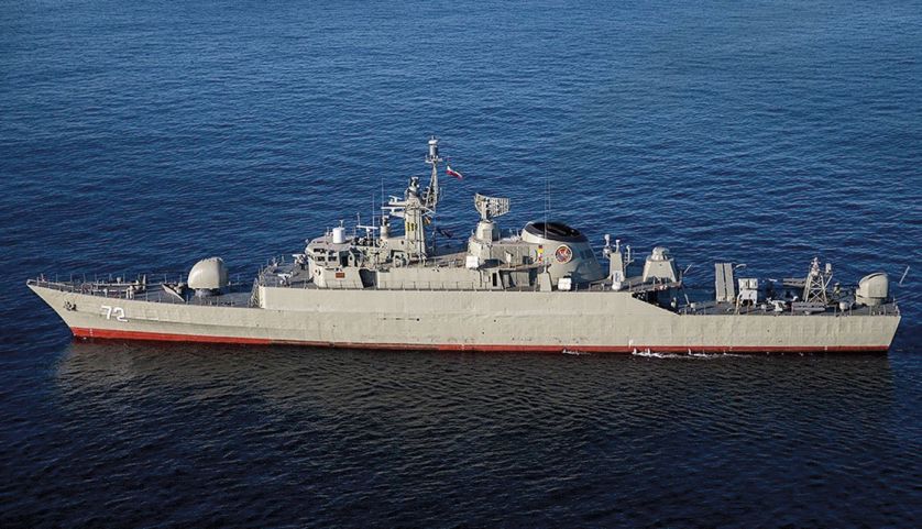 
        IRIS
        Alborz
        , seen here post upgrade at the Iranian-hosted naval exercises held with Russia and China in late December 2019. Of note is the new Kamand CIWS system, new fire control equipment installed on newly constructed pedestals and structures, and a new EW system.
       (FARS News Agency/Mohsen Ataei)