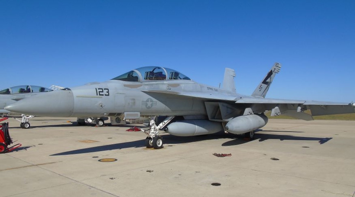 The Block 2 IRST centerline pod will enable the Super Hornet to identify and track aircraft from their thermal signature.