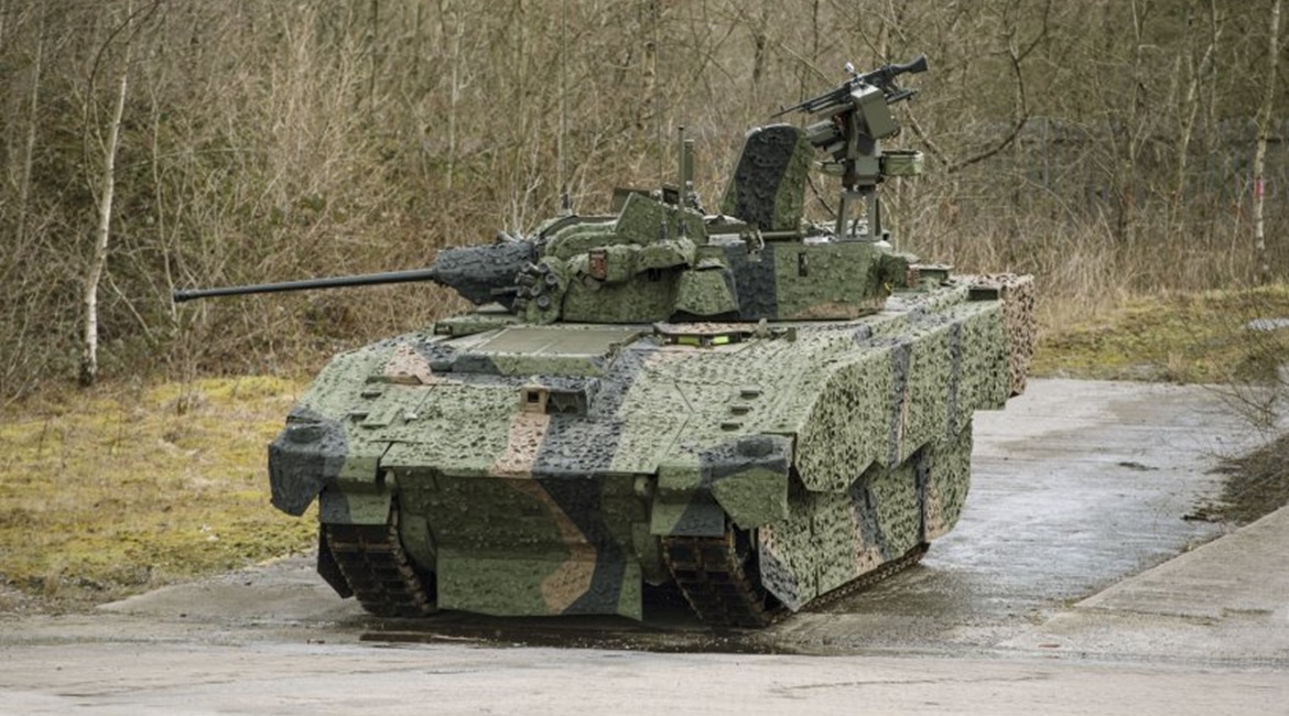 The British Army has not received any turreted Ajax vehicles (pictured).