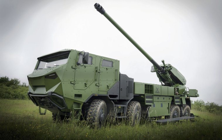 The Caesar self-propelled howitzer as sold to Denmark. The system has been deployed operationally by French forces in Iraq and Mali. (Nexter)