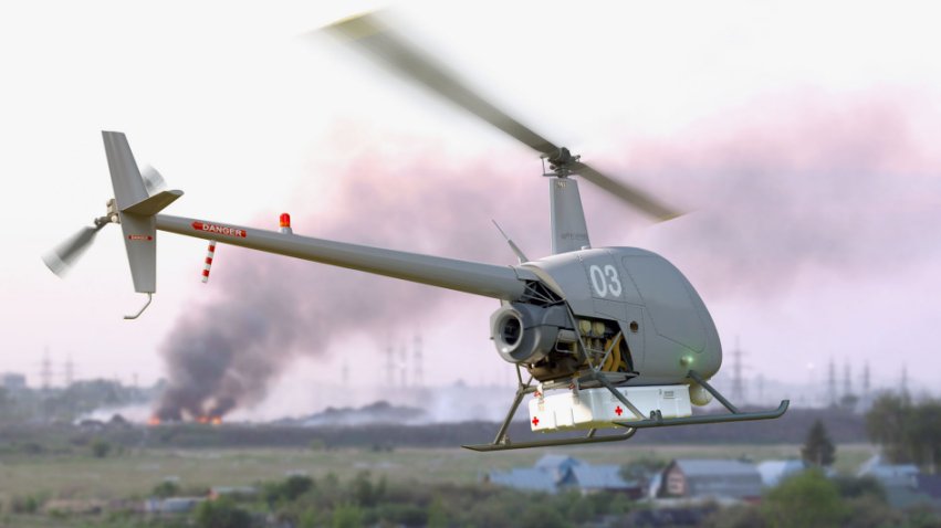 UAVOS has tested an unmanned version of the Robinson R-22 light helicopter with an eye on logistics operations. The company has also developed several other VTOL UAVs. (UAVOS)