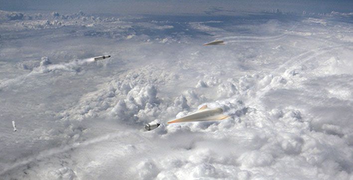The Glide Breaker programme began in 2018 to develop and demonstrate technologies to enable defence against manoeuvring hypersonic threats in the upper atmosphere. (DARPA)